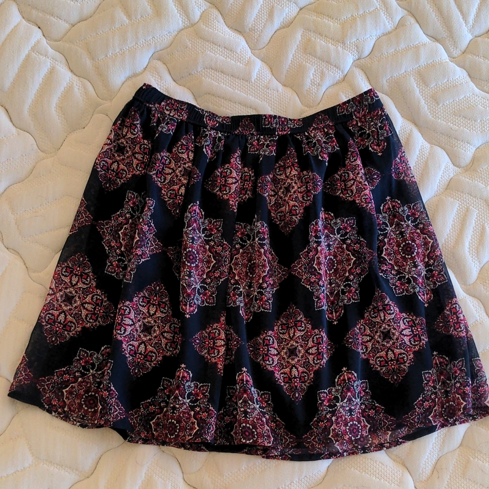 Hollister Print Mini Skirt